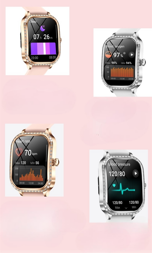 Montre connectée femme écran 1,75 HD- bluetooth- appel- SMS,  WhatsApp- payement NFC